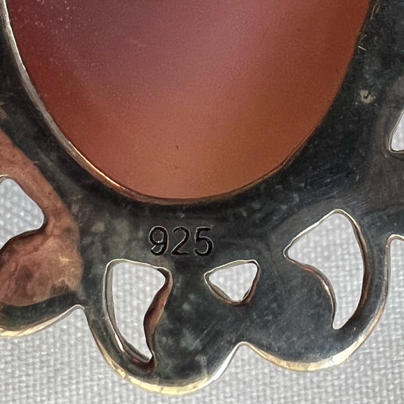 Sajen Druzy and semi precious stone necklace in SS with double chain necklace. - Picture 8 of 13